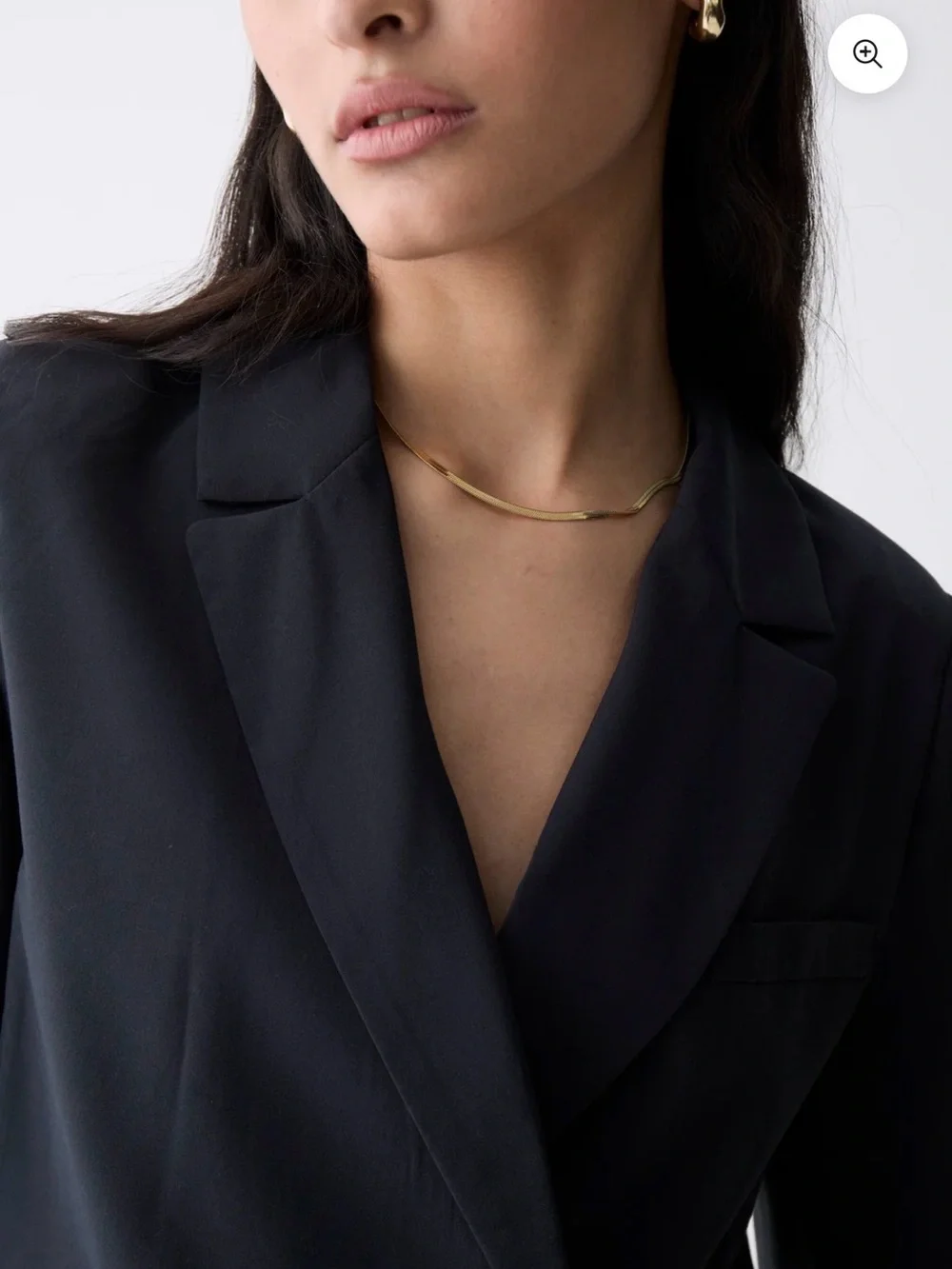 Deluc Catarina Cropped Navy Double-Breasted Blazer w/Matching Shorts Size M